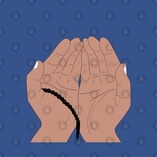 Dua Hands with Tasbih - Islamic Prayer Hands - Islamic Duas by Tilila