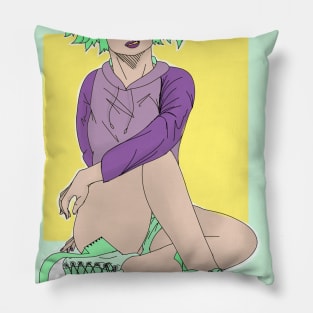 Minty Punk Pillow