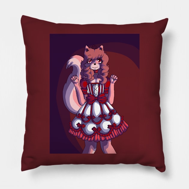 Rinrose fully shaded artwork Pillow by Rinrose