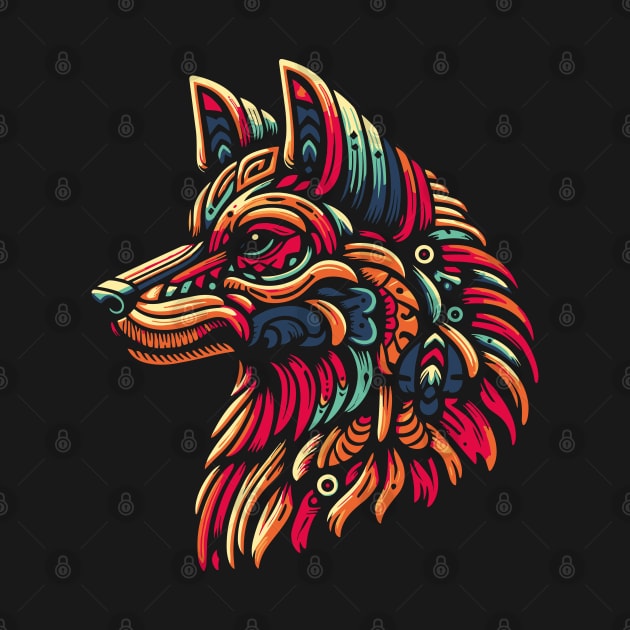 Design head wolf tribal style by Casually Fashion Store