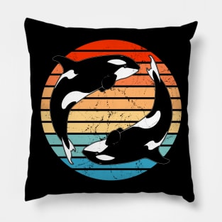 Cute Orca Killer Whales Pillow