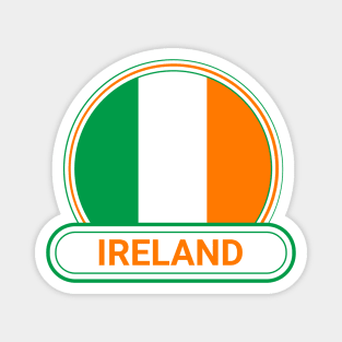 Ireland Country Badge - Ireland Flag Magnet