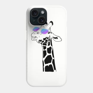 Funny Giraffe with Sunglasses Phone Case