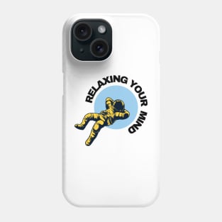 Relaxing Astronaut Design Phone Case