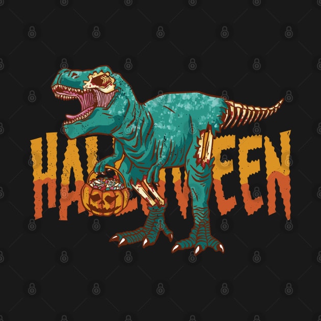 Halloween dinosaur by IconRose