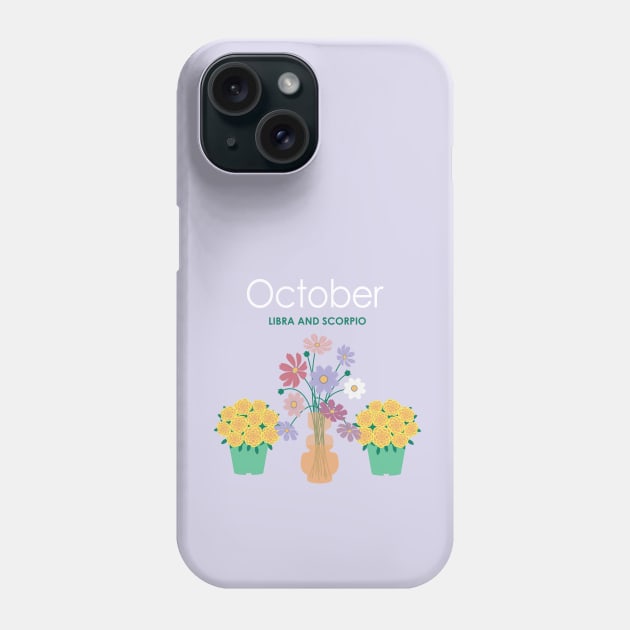 October Birth Flowers Phone Case by LjM