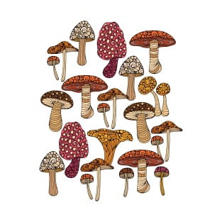 Doodles Mushrooms T-Shirt