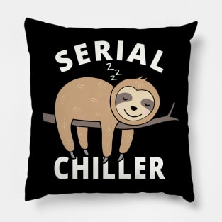 Funny Sloth Pun Sleep Shirt Serial Chiller Pillow