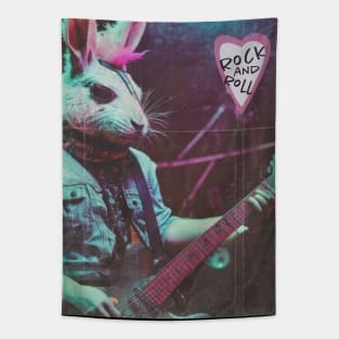 Rock and Roll - Bunny Tapestry