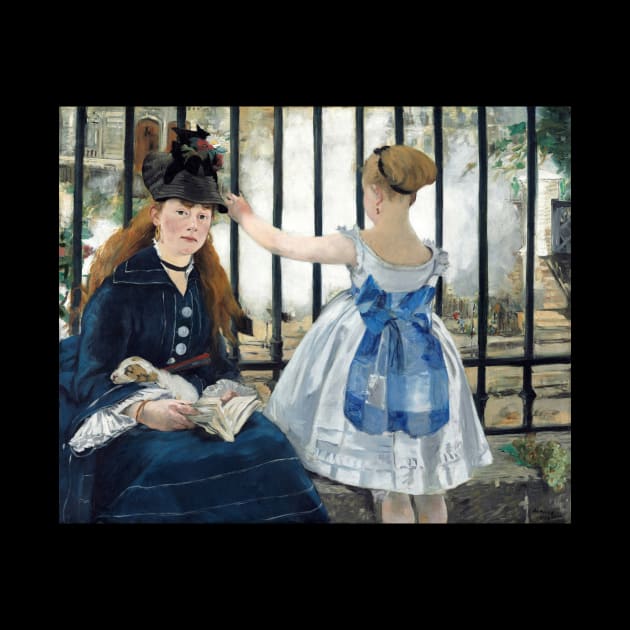 Edouard Manet - The Railway, Le Chemin de fer by SybaDesign