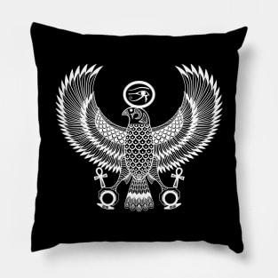 Ancient Egyptian God Horus as Royal Falcon Pillow