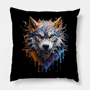 Wolf Head Pillow