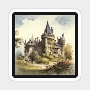 Castle Watercolor Majesty Magnet