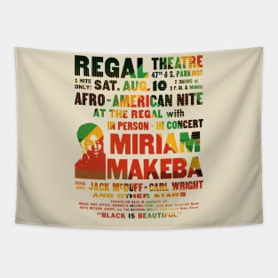 miriam makeba concert graphic Tapestry