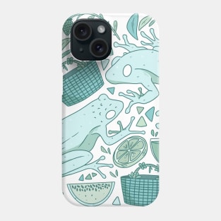 frog picnic Phone Case