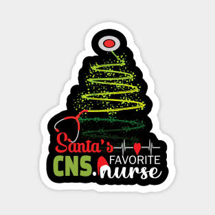 Santa's Favorite CNS Nurse.. CNS Nurse christmas gift Magnet