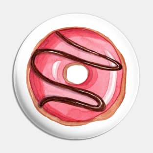 Red glazed donut Pin