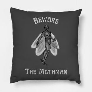 Beware The Mothman Pillow