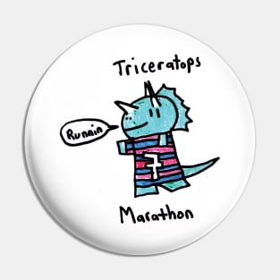 Maraton Triceratops Pin