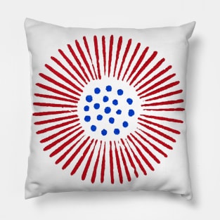 Patriotic Fireworks Pillow