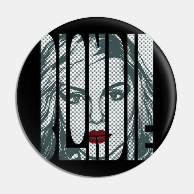 Debbie Harry Blondie Pop Art Retro Pin by Mr.FansArt