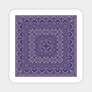 Bright square arabic ornate pattern Magnet