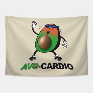 Avo-Cardio - Avocado Pun Tapestry