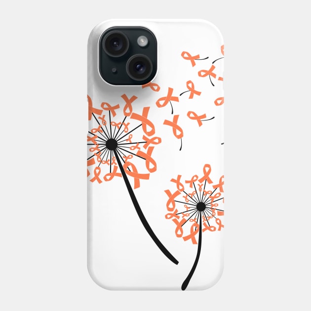 World Multiple Sclerosis Awareness Dandelion Awesome Phone Case by Terryeare