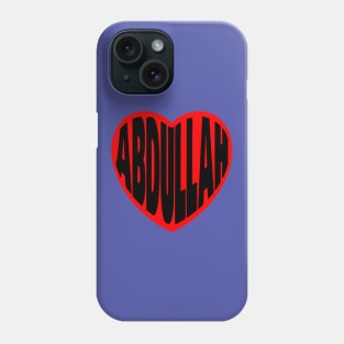 Abdullah in my Heart Phone Case