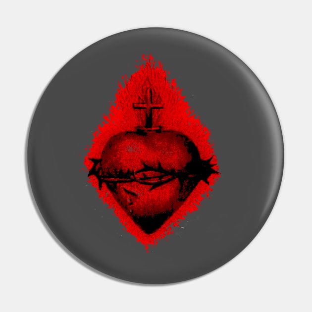 SACRED HEART Pin by KerakDesigns