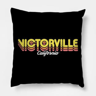 Retro Victorville California Pillow