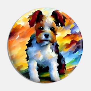 Long-Haired Terrier / Jack Russell Terrier Pin