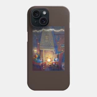 Fireplace and tea Phone Case