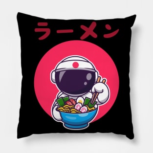 Astronaut eating Ramen Pillow