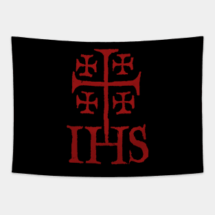 Jerusalem Cross IHS Tapestry