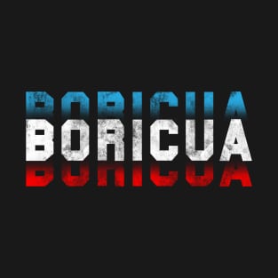 Boricua Flag colors, grunge style. T-Shirt