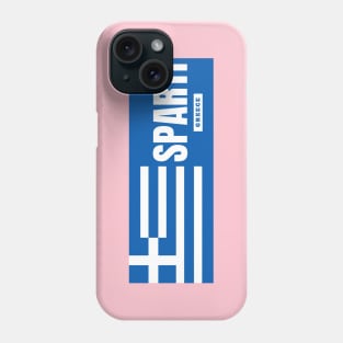 Sparti City with Greek Flag Phone Case