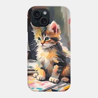 back to school kitten Phone Case