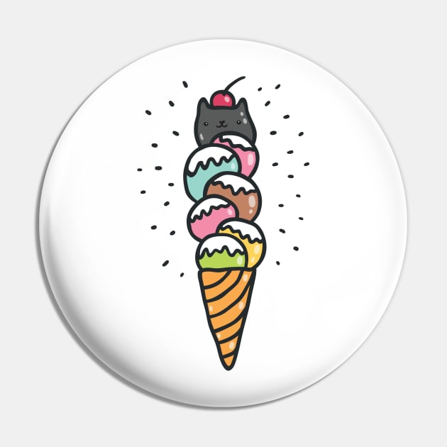 cat ice cream Pin by kostolom3000