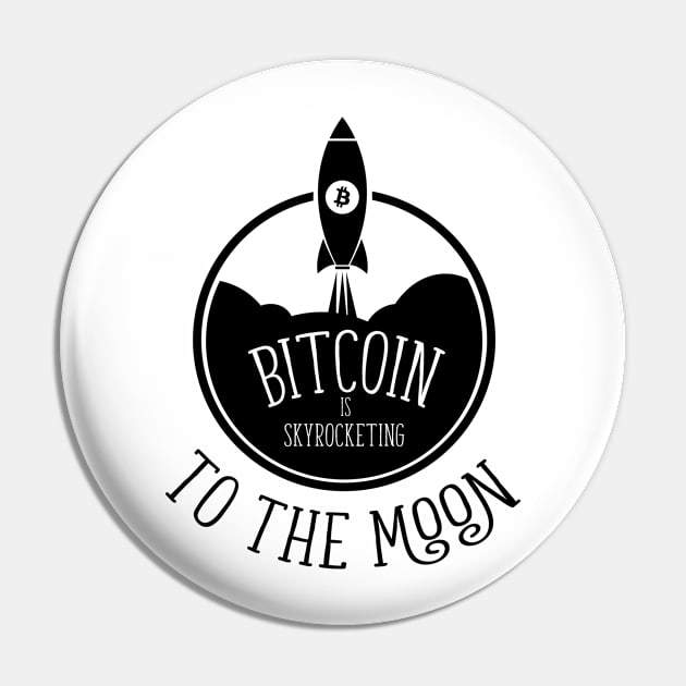 bitcoin to the moon Pin by bojan17779