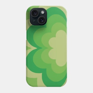 green gradient flower tunnel Phone Case