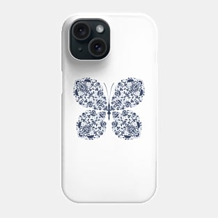 Paisley Blue Butterfly Phone Case
