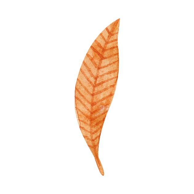 leaf watercolor fall by shoko