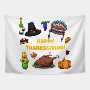 Happy Thanksgiving Tapestry