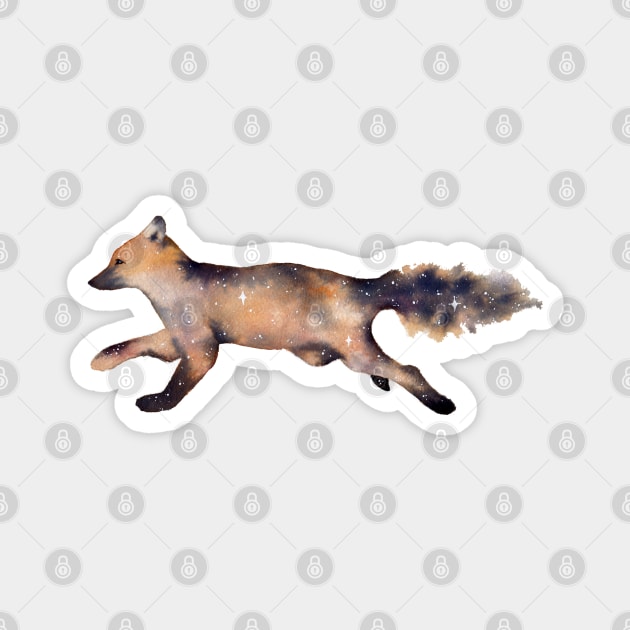 Orange fox Magnet by Pearl and Plam