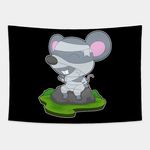 Mouse Halloween Mummy Tapestry by Markus Schnabel