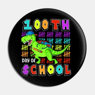 100th Day Of School, Cute Dinosaur Student Teacher Pin