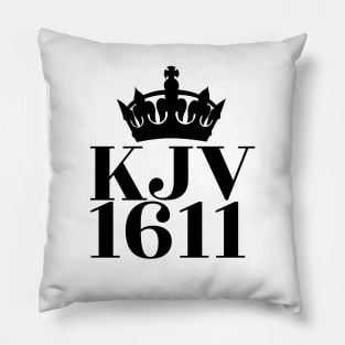 KJV 1611 (King James Version with crown) Pillow