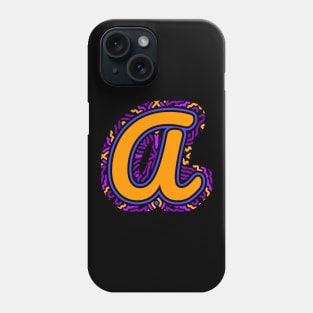 Letter A Initial Phone Case