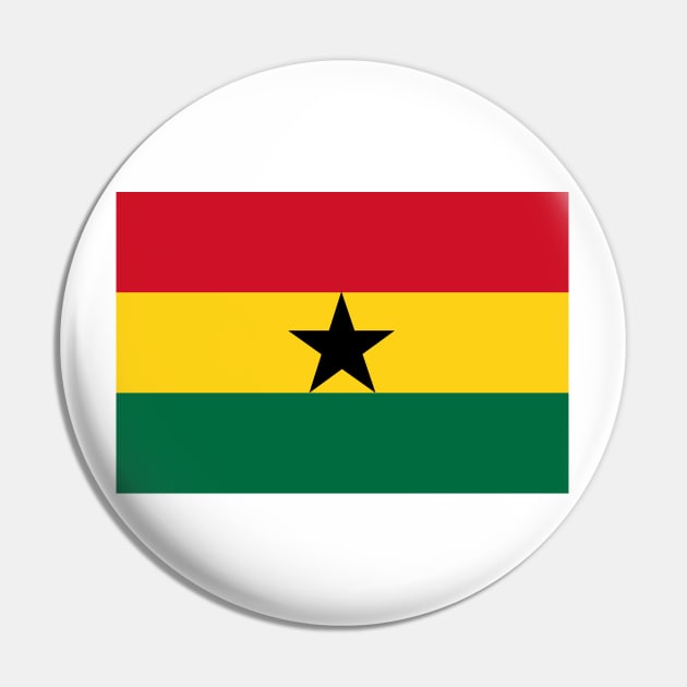 Flag of Ghana Pin by COUNTRY FLAGS